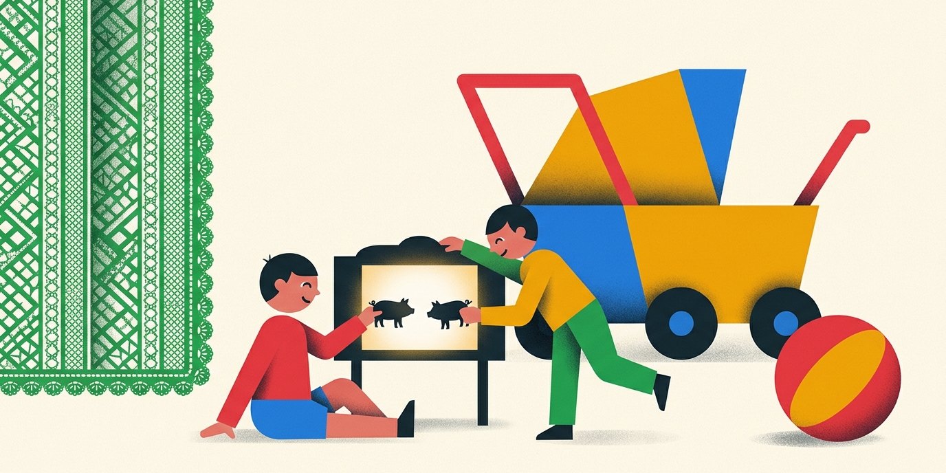 Illustration: Puppet show “Zilli, Billi, Willi” — Theater Mirakulum