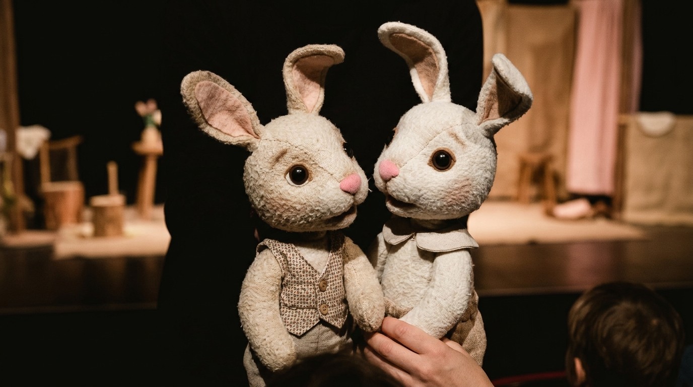 KI-generiertes Bild: Puppentheater „In der Hasenschule“ — Kulturhaus Spandau