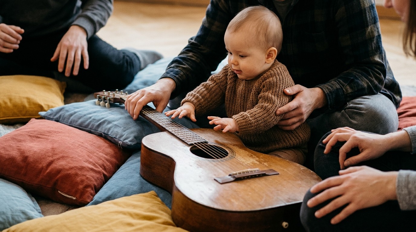 AI-generated image: Baby concert “Rhythm of the Seasons” — Bürgerhaus am Schlaatz