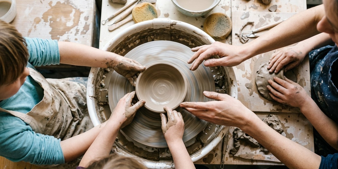 AI-generated image: Pottery course — Keramik-Malstudio