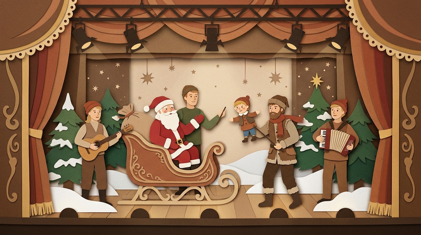 Illustration: Christmas musical “Emil Saves Christmas” — Kulturhaus Spandau