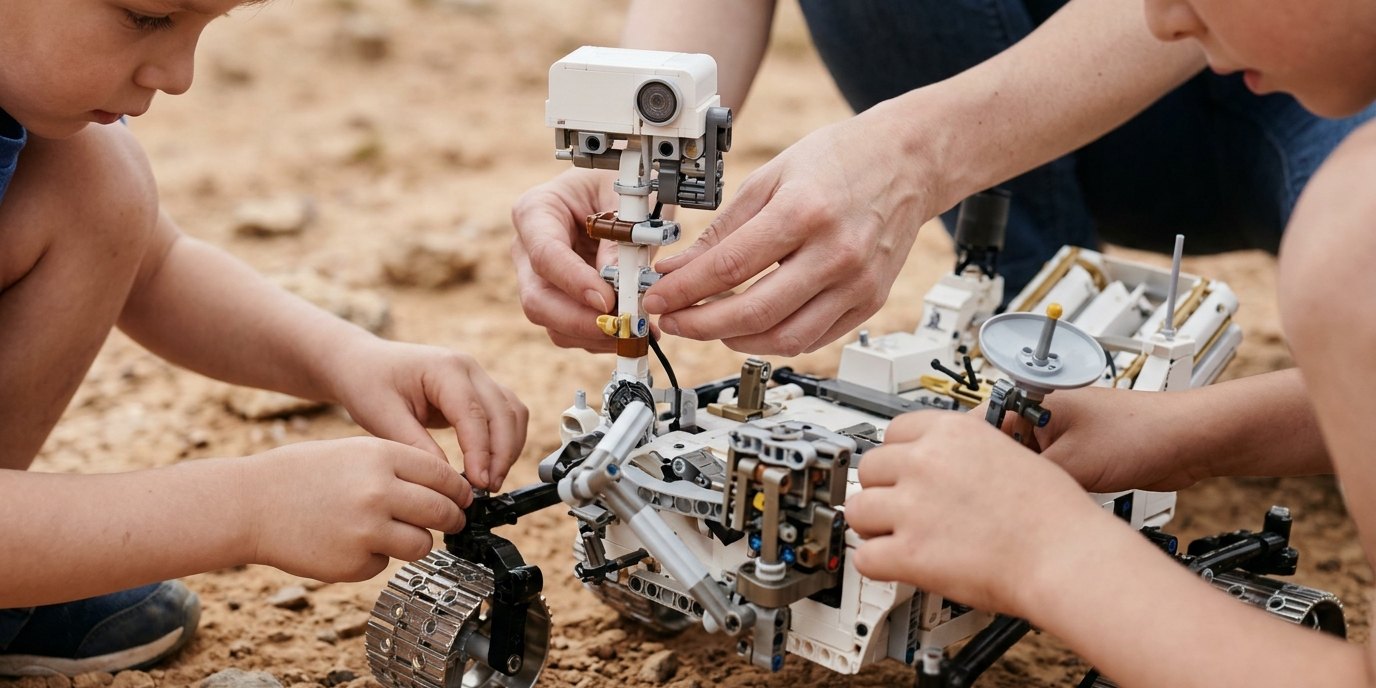 AI-generated image: Mars rover building workshop — Archenhold-Sternwarte