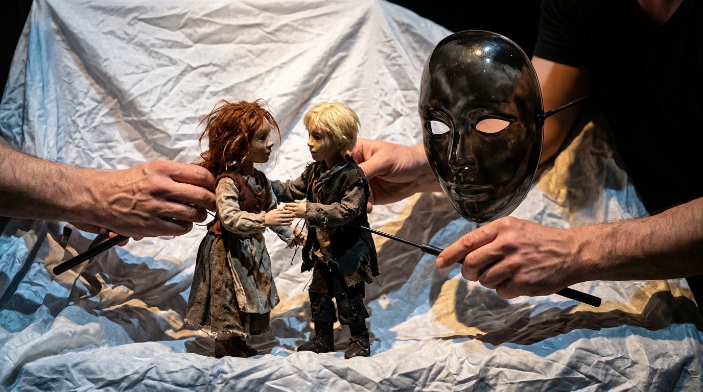 AI-generated image: Puppet show “The Snow Queen” — Schaubude Berlin