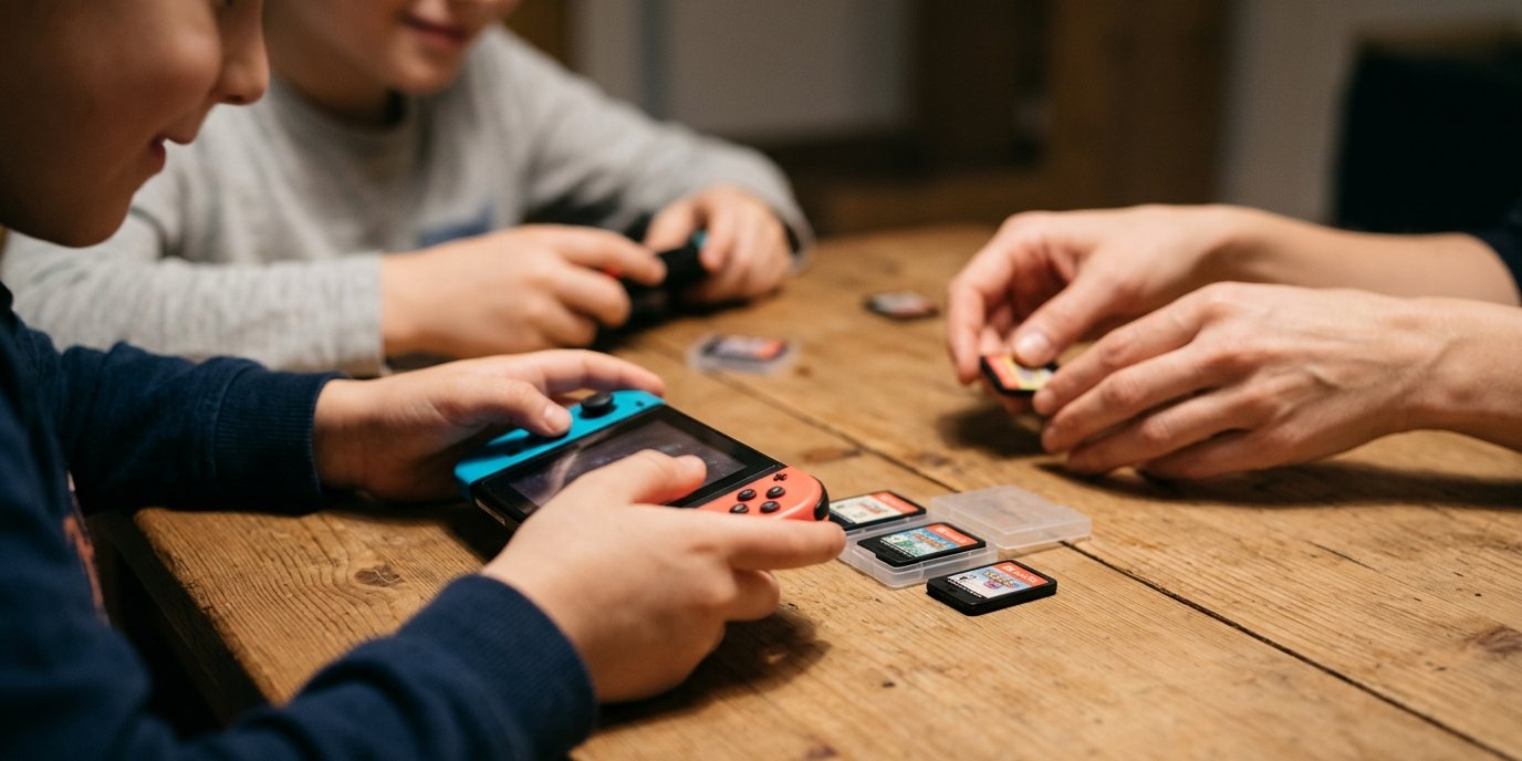 AI-generated image: Gaming lounge “MitSpielen” — Bibliothek am Luisenbad