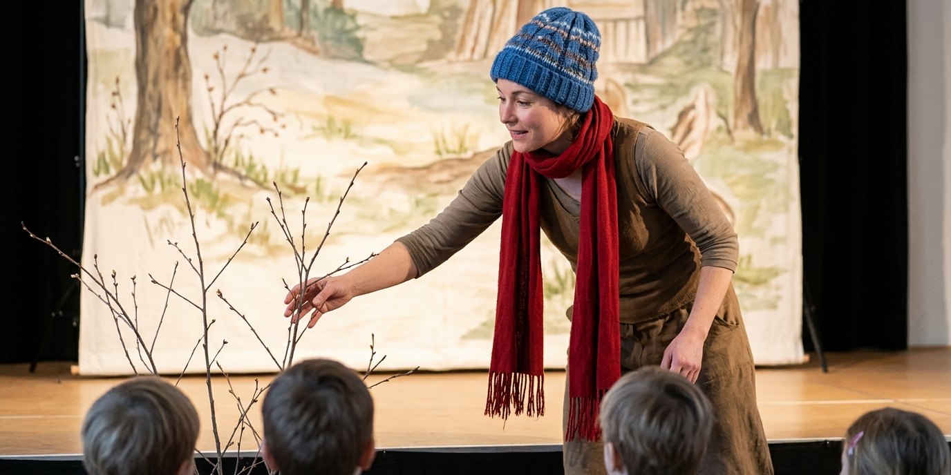 AI-generated image: Dance show “O je, Tannenbaum!” — Bibliothek Lichtenrade