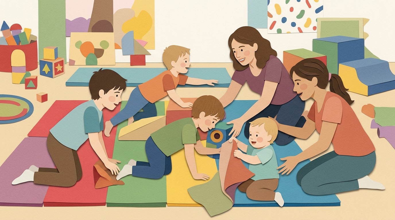 Illustration: Movement activity — Familienzentrum „Kleine Oranke“