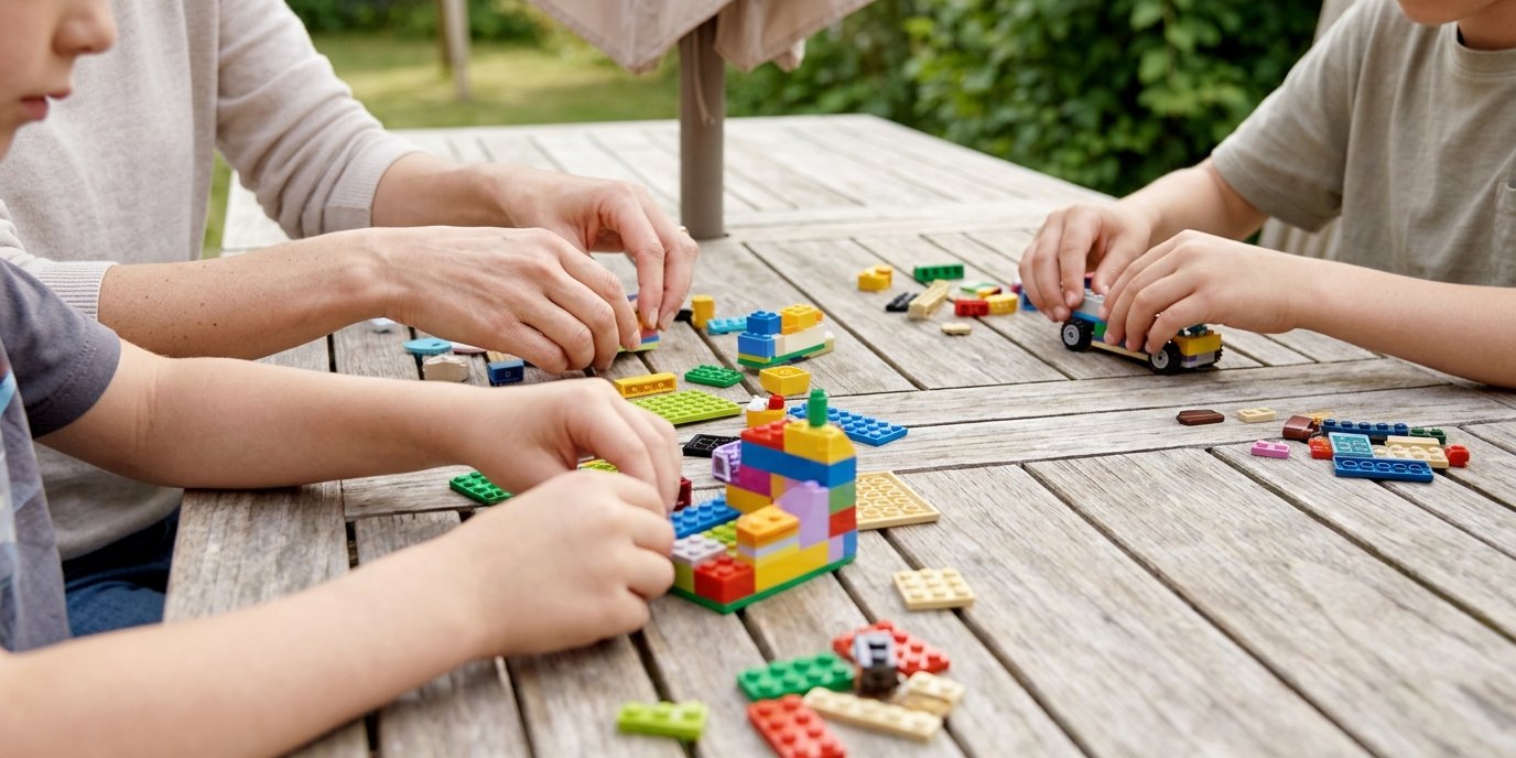 AI-generated image: LEGO robotics workshop — Bibliothek Schöneberg "Theodor-Heuss-Bibliothek"