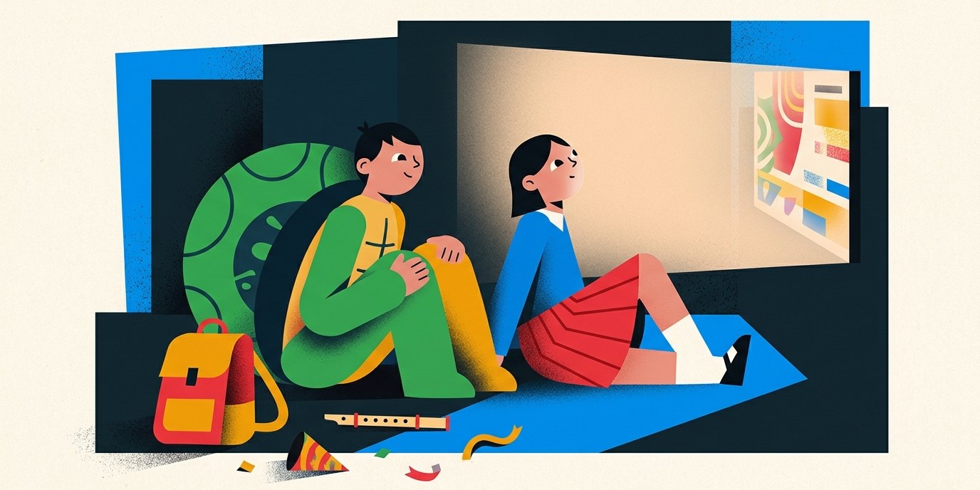 Illustration: Film “Mein Lotta-Leben. Alles Bingo mit Flamingo” — Janusz- Korczak-Bibliothek