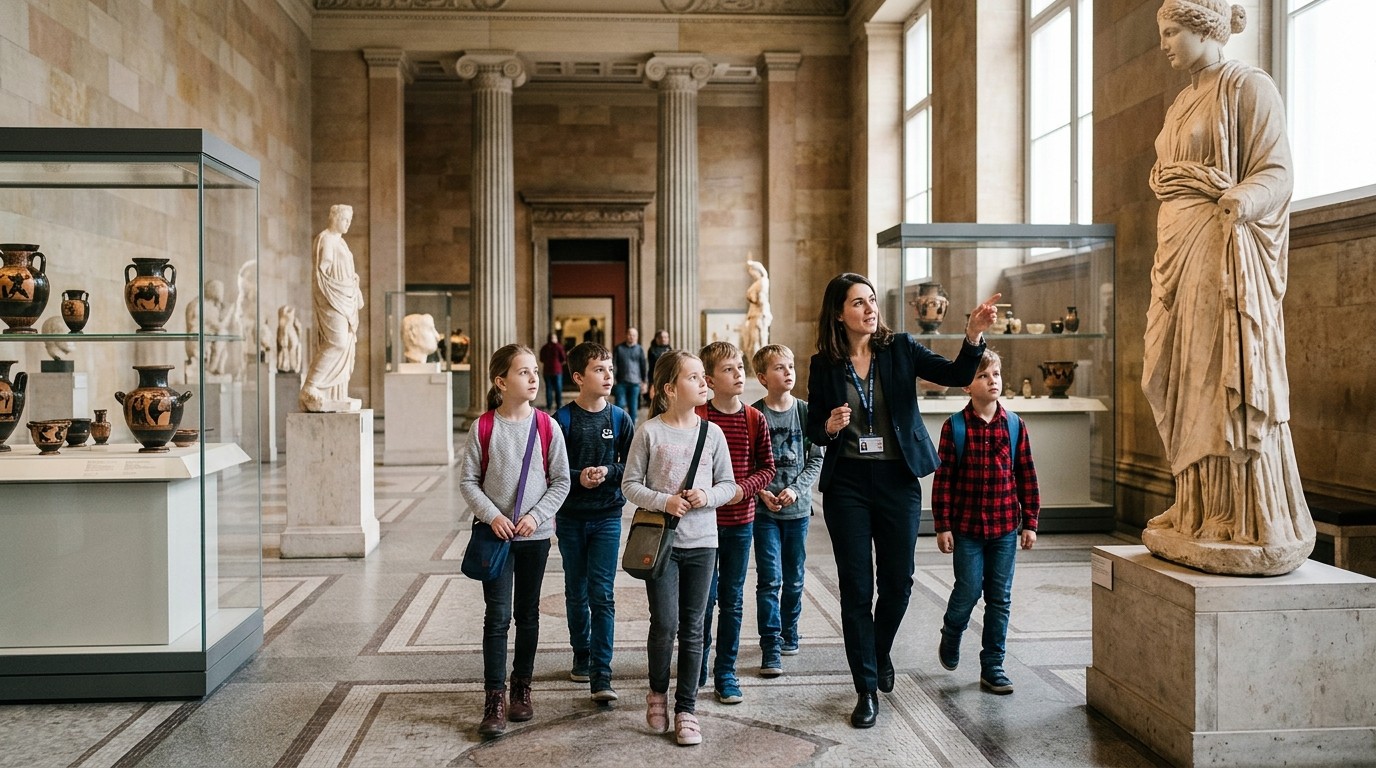 AI-generated image: Guided tour “Divine!” — Altes Museum