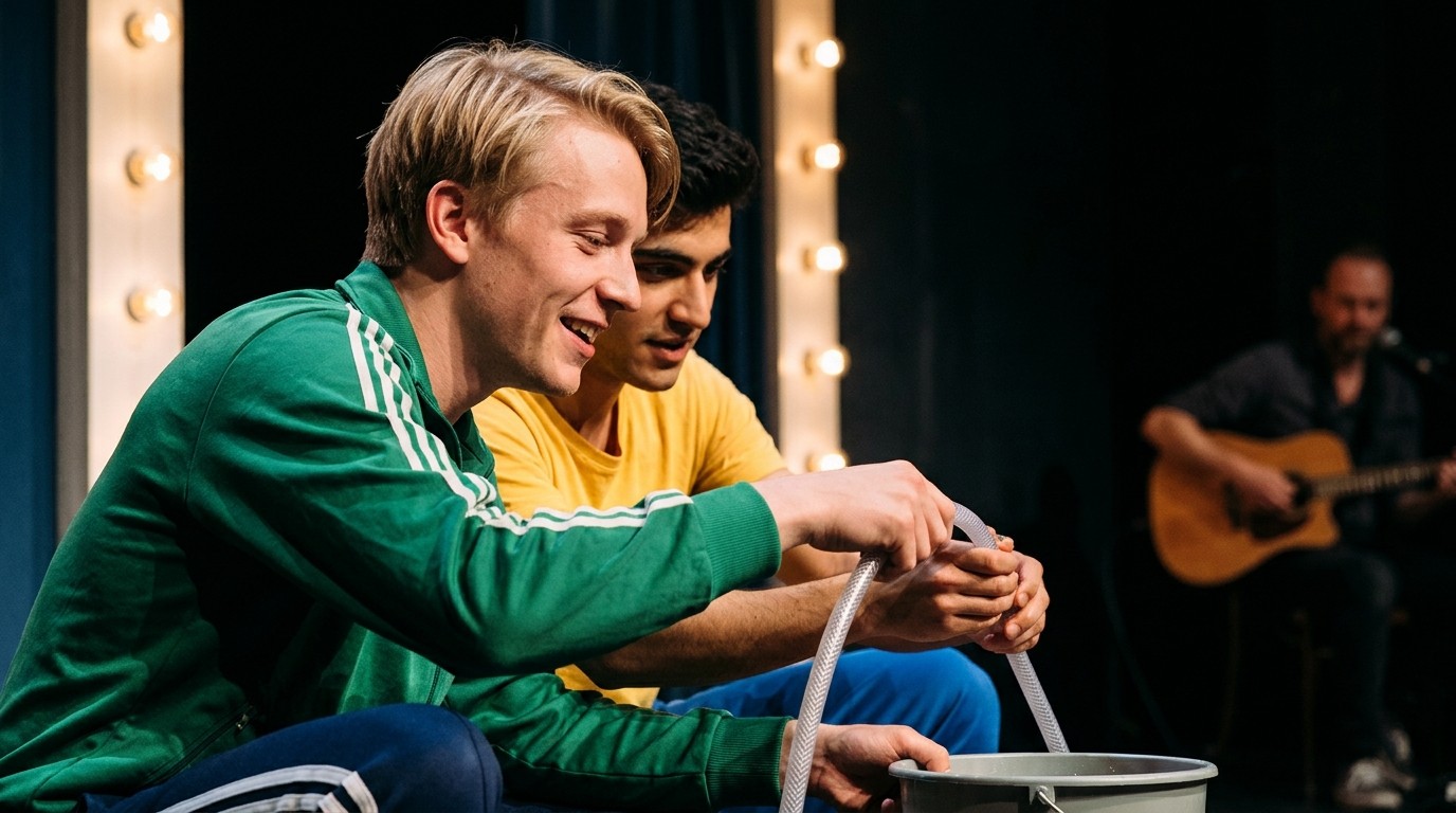 KI-generiertes Bild: Theaterstück „Tschick“ — Theater an der Parkaue