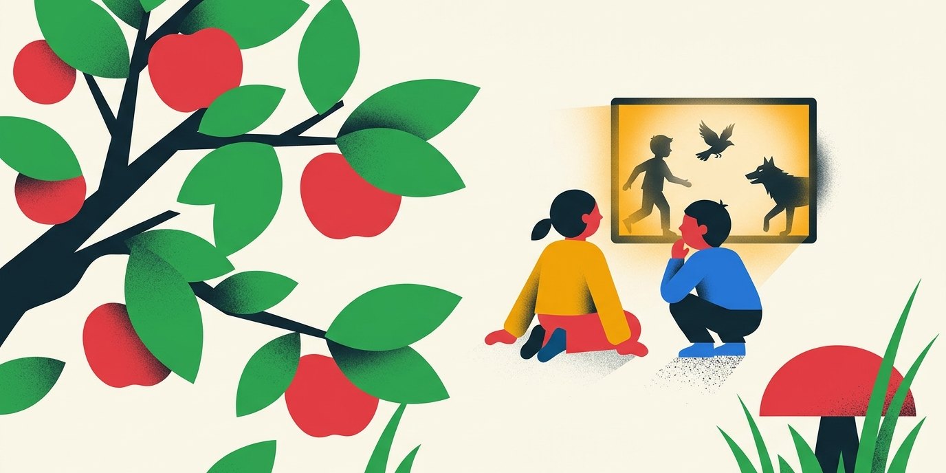 Иллюстрация: Театр теней «Петя и волк» — Ingeborg-Drewitz-Bibliothek