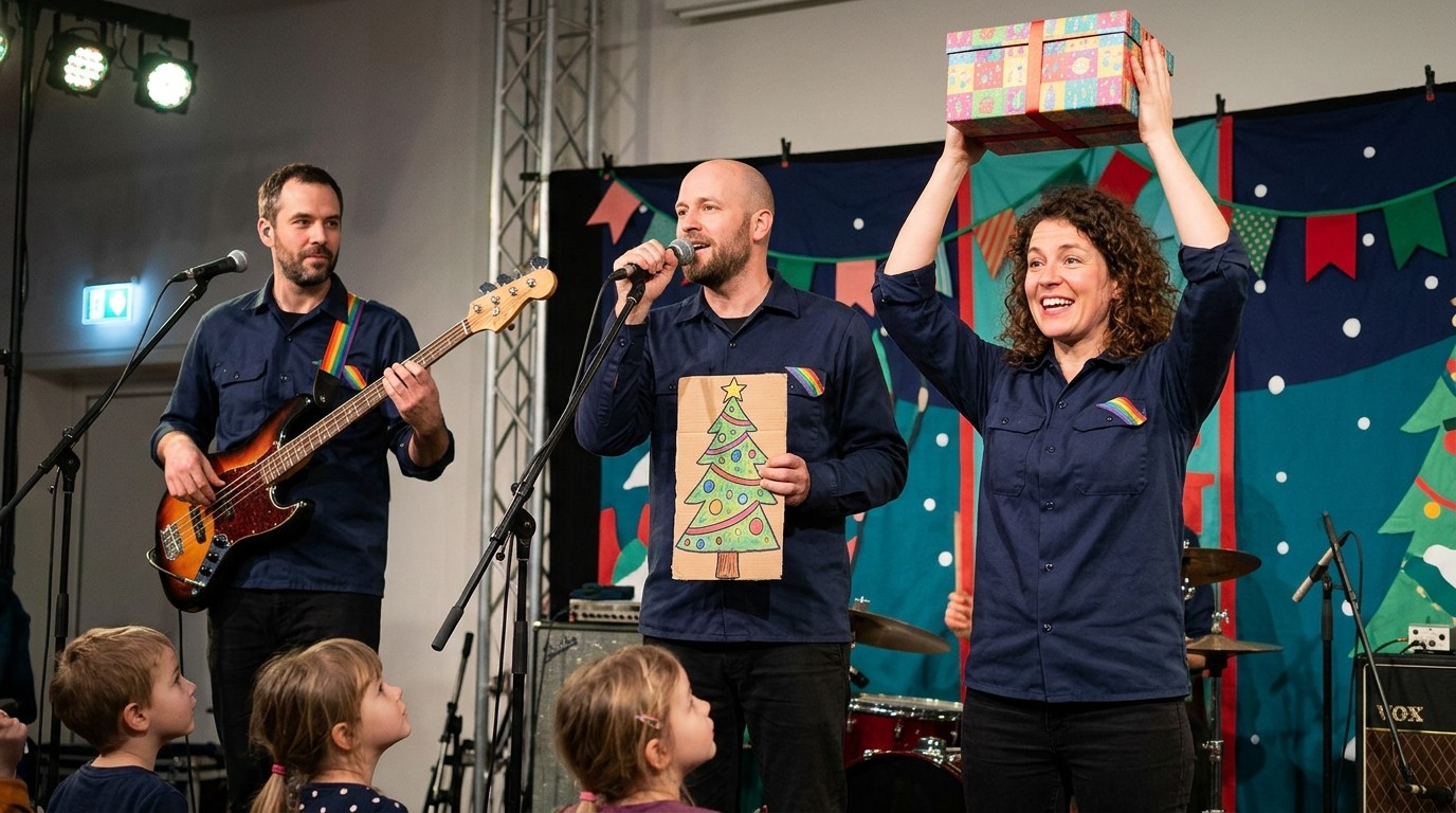 AI-generated image: Erna's Christmas winter concert — Gemeinschaftshaus Lichtenrade