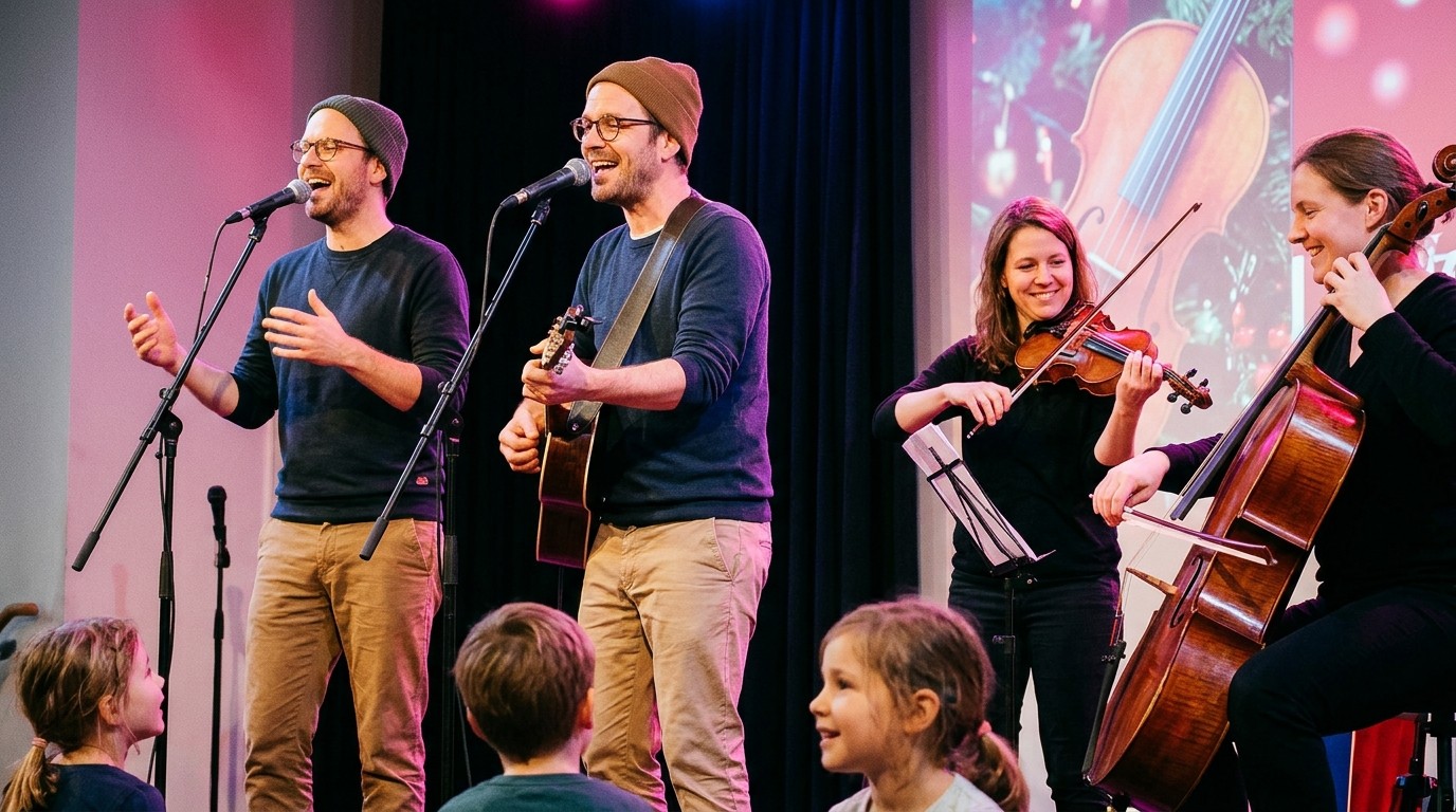 AI-generated image: Christmas concert “Ich & Herr Meyer” — Gemeinschaftshaus Gropiusstadt