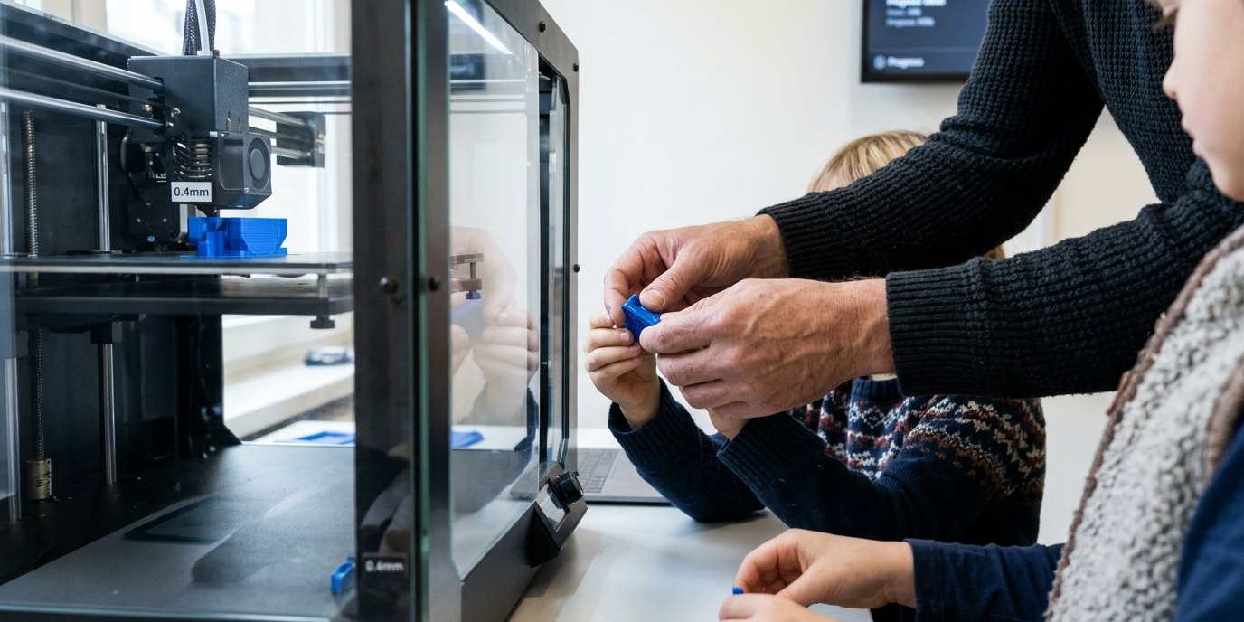 AI-generated image: Open lab: product design & 3D printing — Futurium