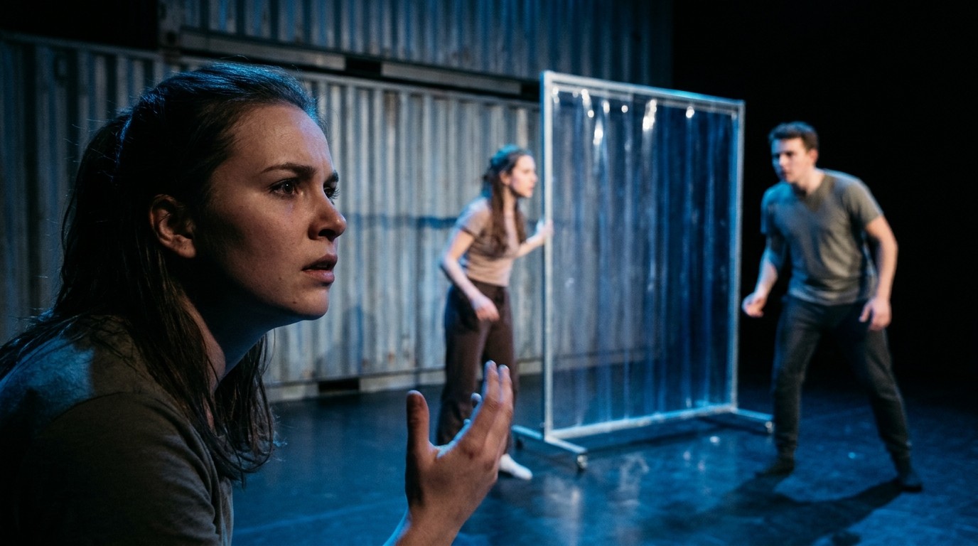 AI-generated image: Play “We'll Take the Night Back” — Theater Strahl