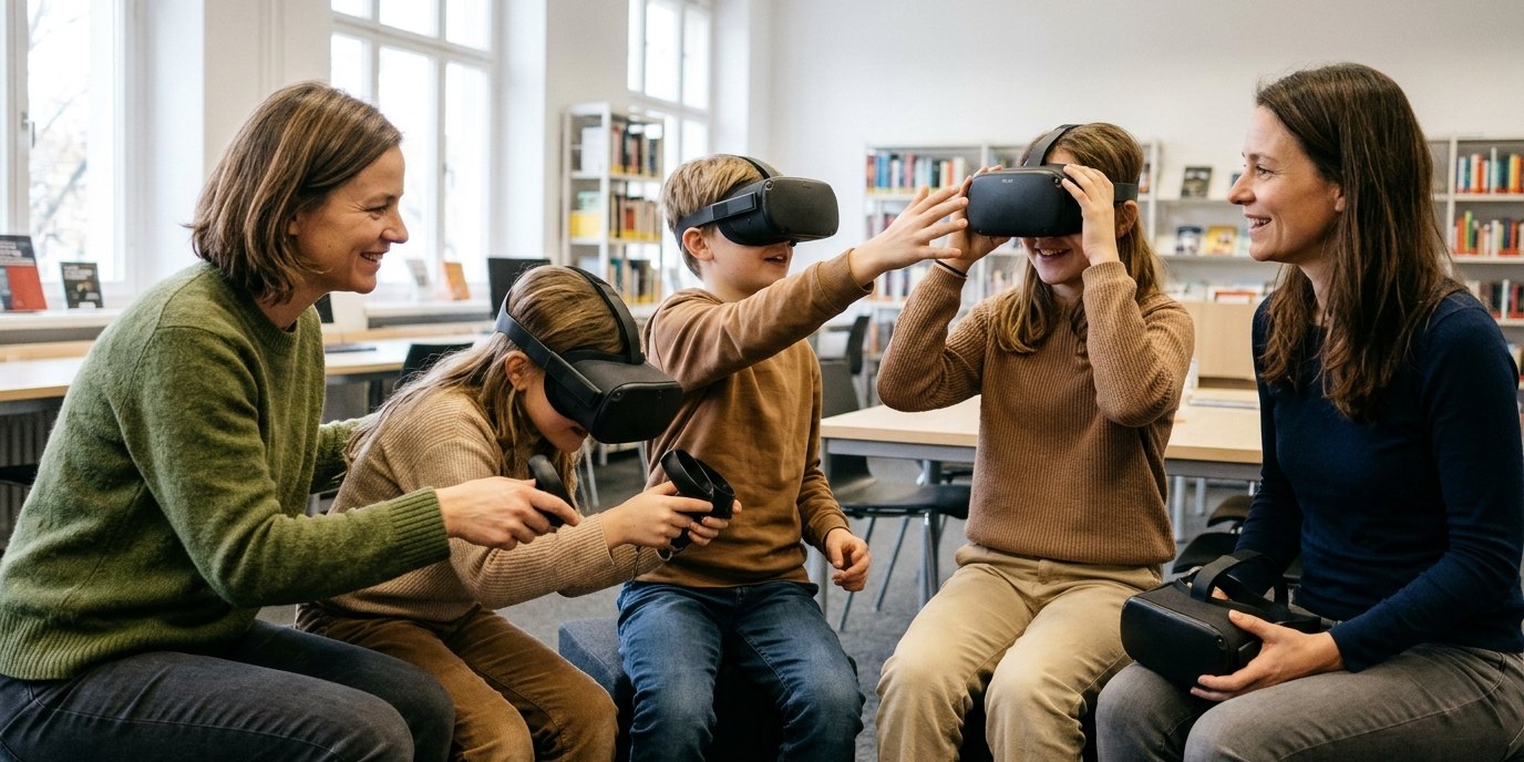 AI-generated image: Try the Meta Quest 2 VR headset — Janusz- Korczak-Bibliothek