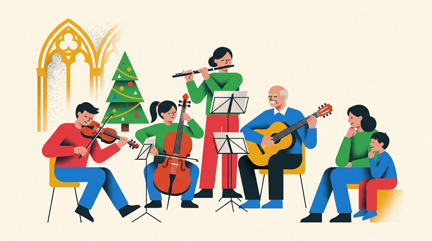 Illustration: Traditionelles Weihnachtskonzert — Schlosskirche Buch