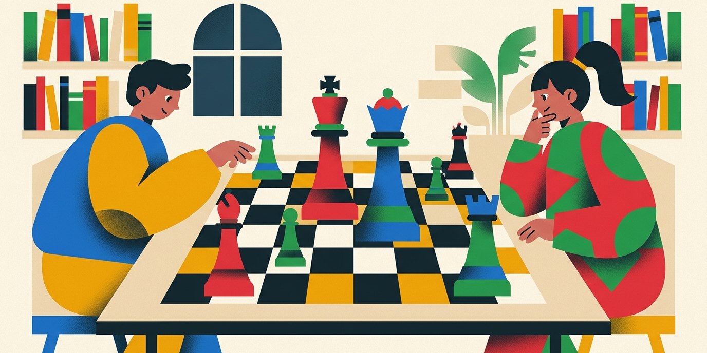 Illustration: Schach — Gertrud-Haß-Bibliothek
