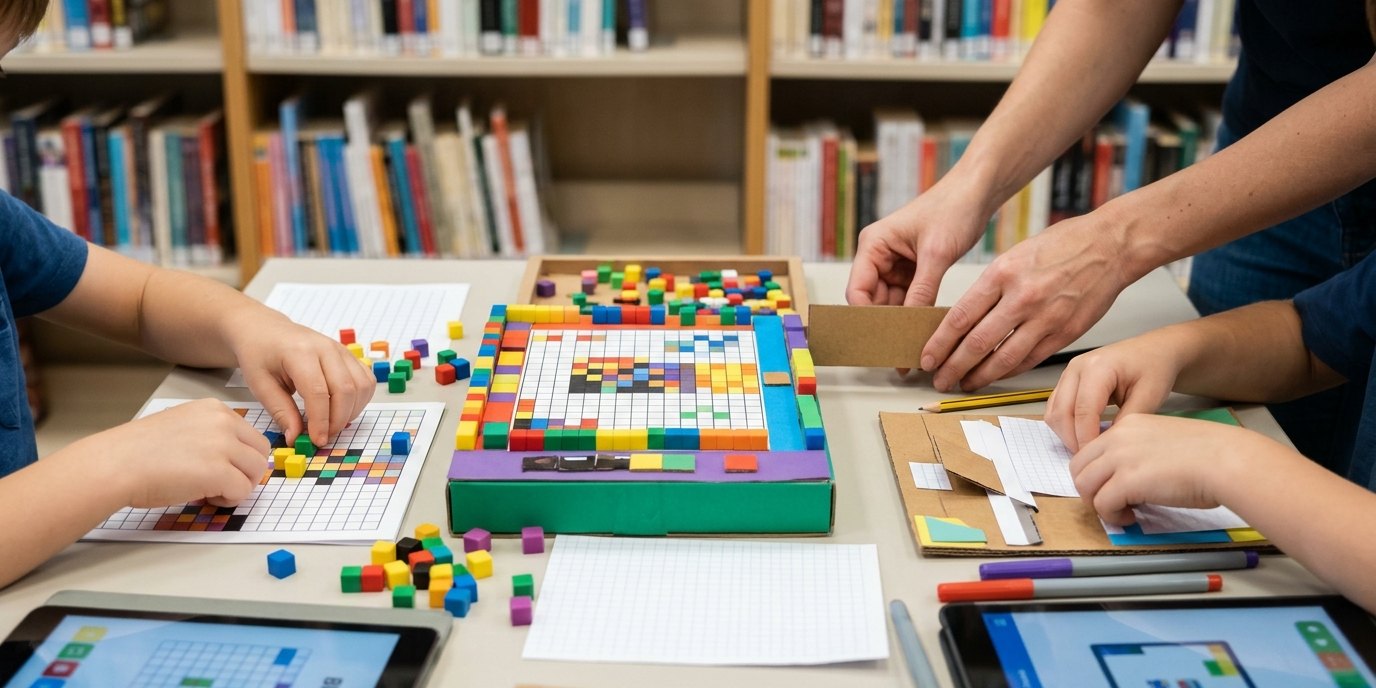 AI-generated image: Creative gaming workshop — Pablo-Neruda-Bibliothek
