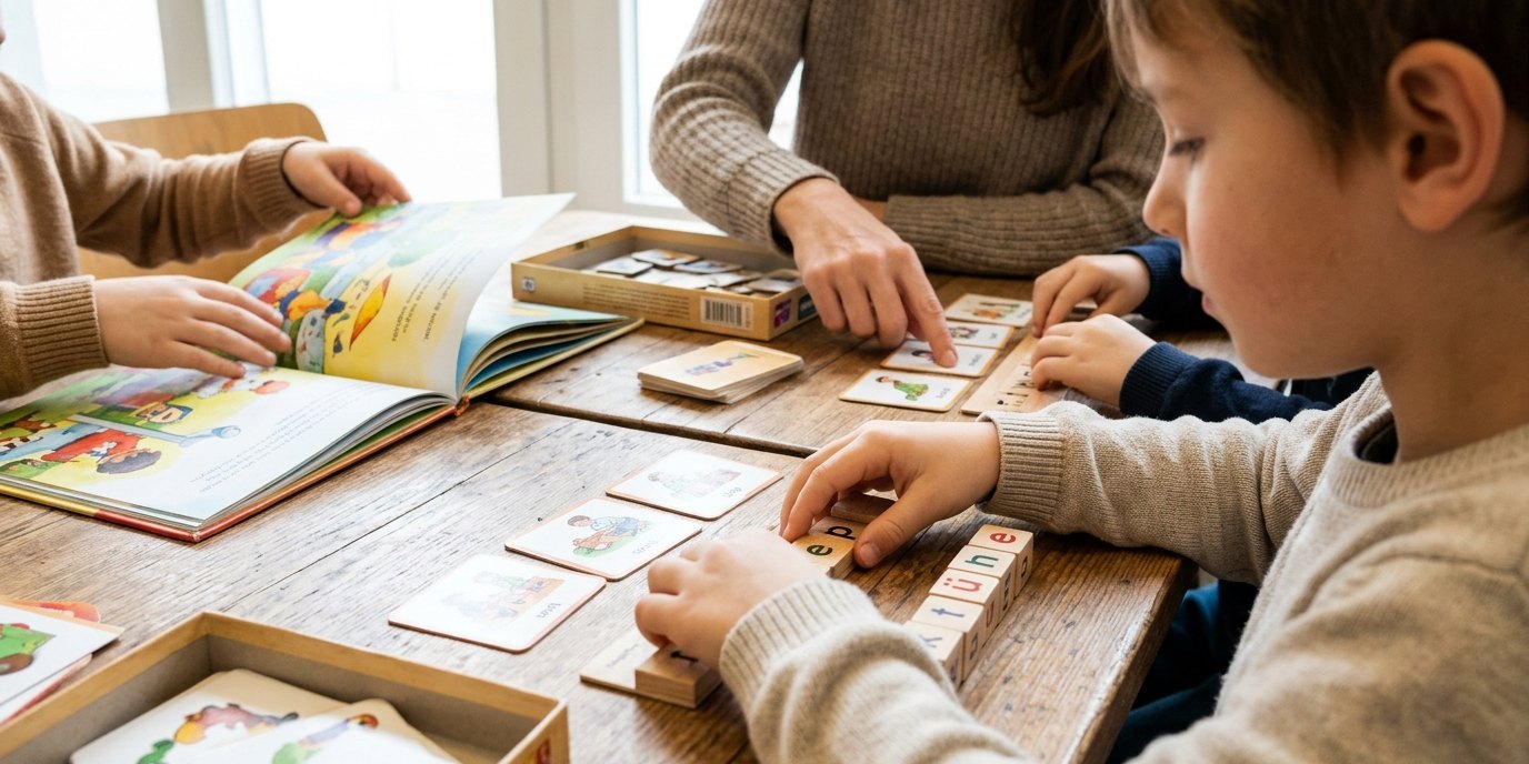 AI-generated image: Reading club — Kurt-Tucholsky-Bibliothek