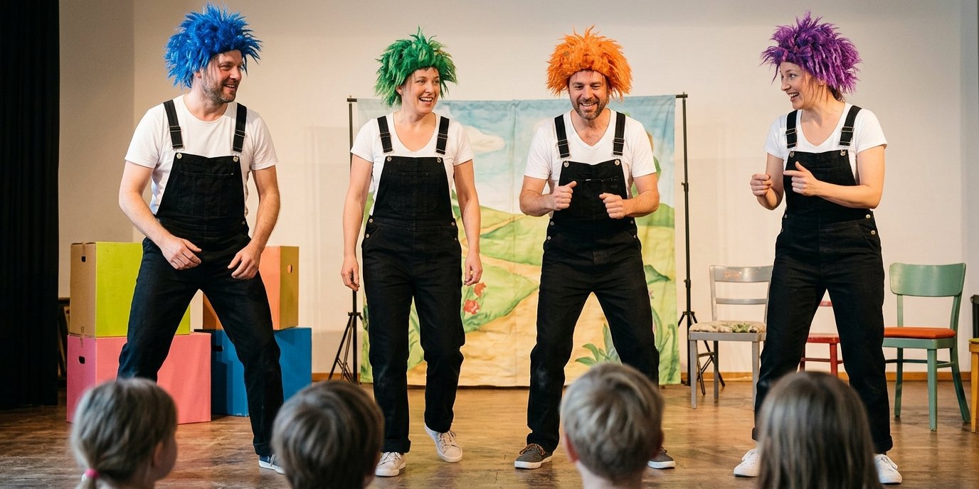 KI-generiertes Bild: Die Razzzelbande: „What’s up Hoverup“ — ufaFabrik