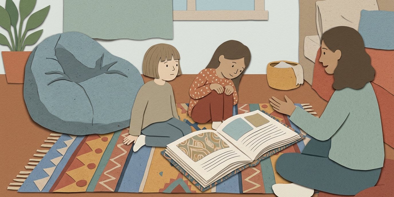 Иллюстрация: Немецко-арабский час сказок «Онкель Мойзерих» — Humboldt-Bibliothek