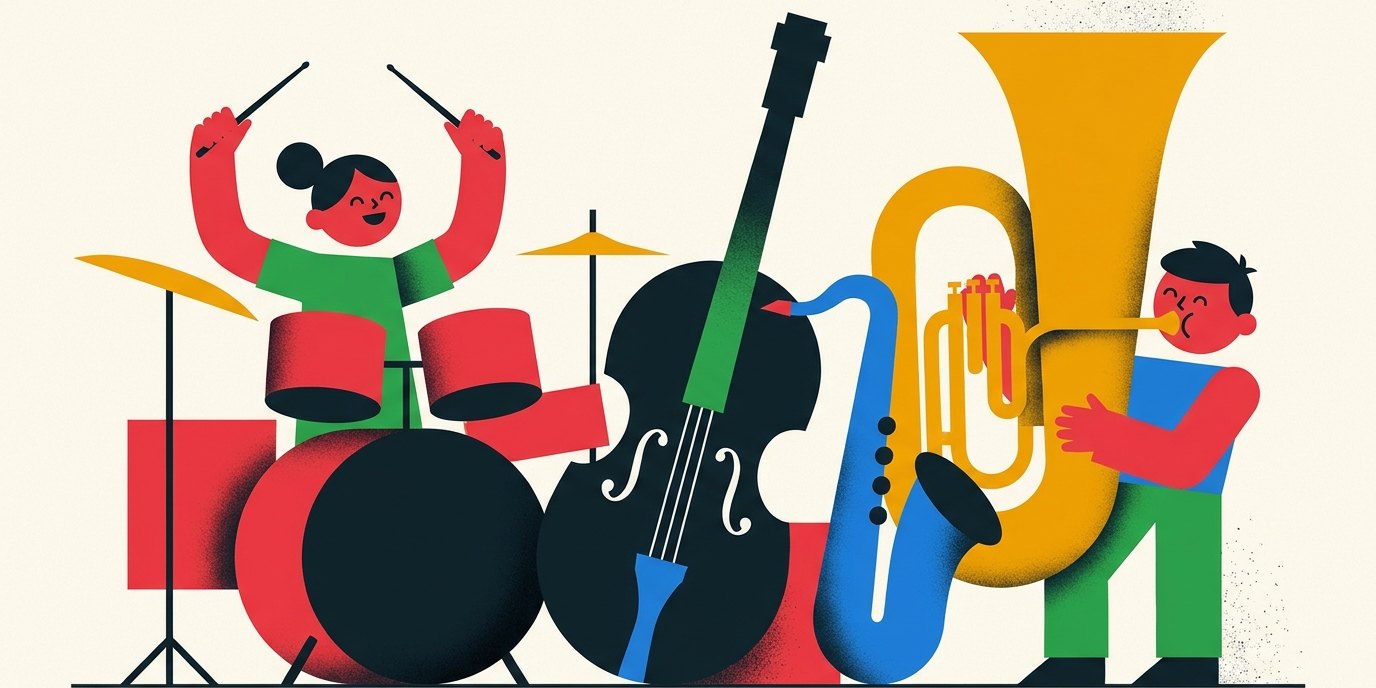 Illustration: Concert “Stop Over – For Young Ears” — exploratorium berlin