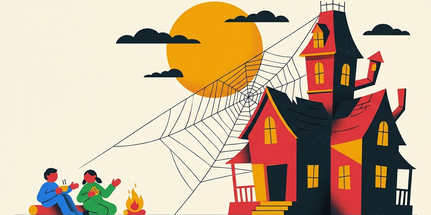 Illustration: Märchenstunde am Kamin — Familienzentrum am Nauener Platz