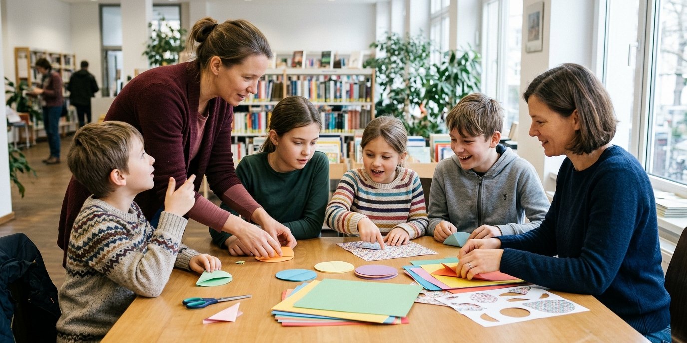 AI-generated image: Family day — Friedrich-von-Raumer-Bibliothek