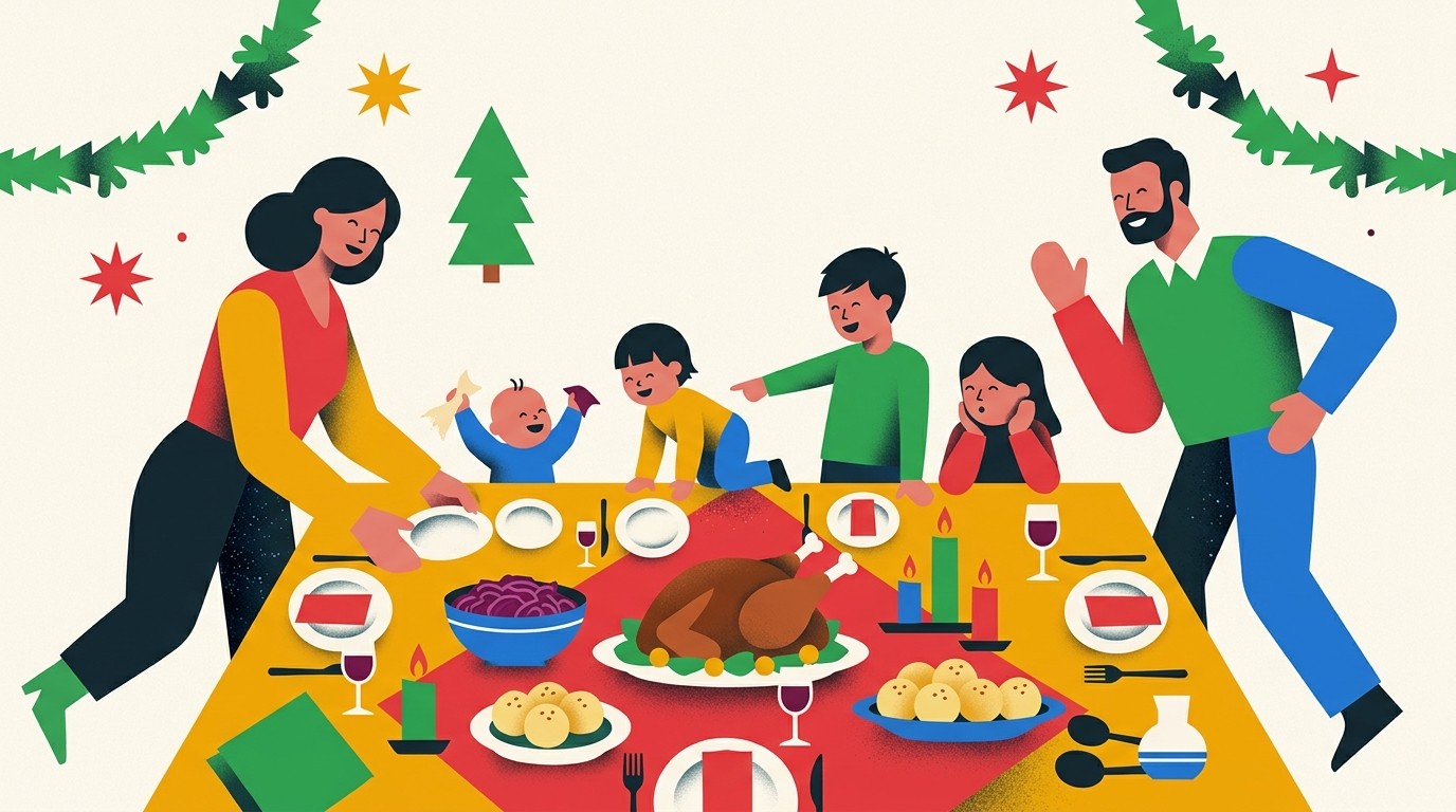 Illustration: “Rübezahl Sets the Table” — Rübezahl Event GmbH