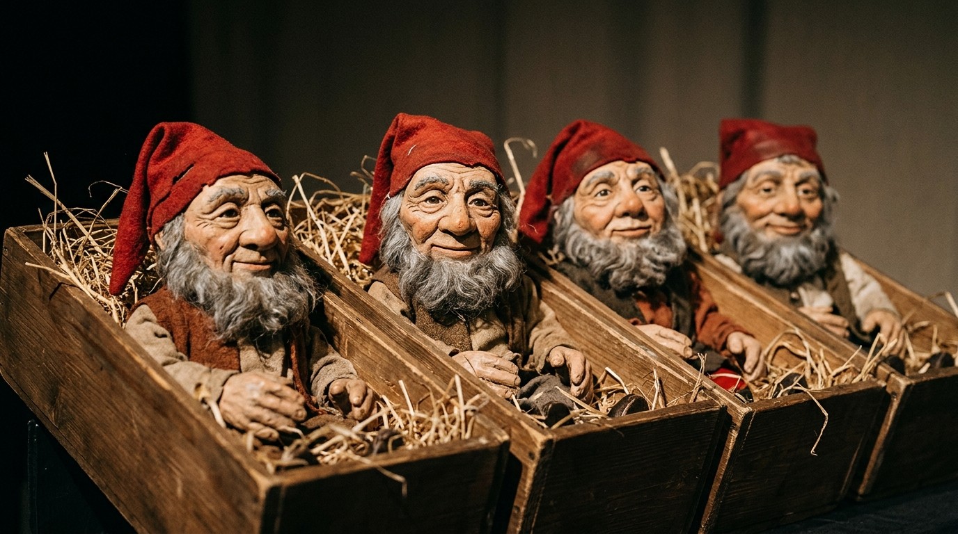 Изображение, созданное ИИ: Кукольный спектакль «Gold oder Liebe» — Figurentheater Grashüpfer