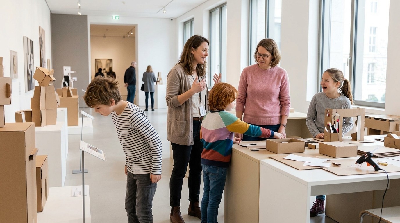 AI-generated image: Art Sunday for families — Berlinische Galerie