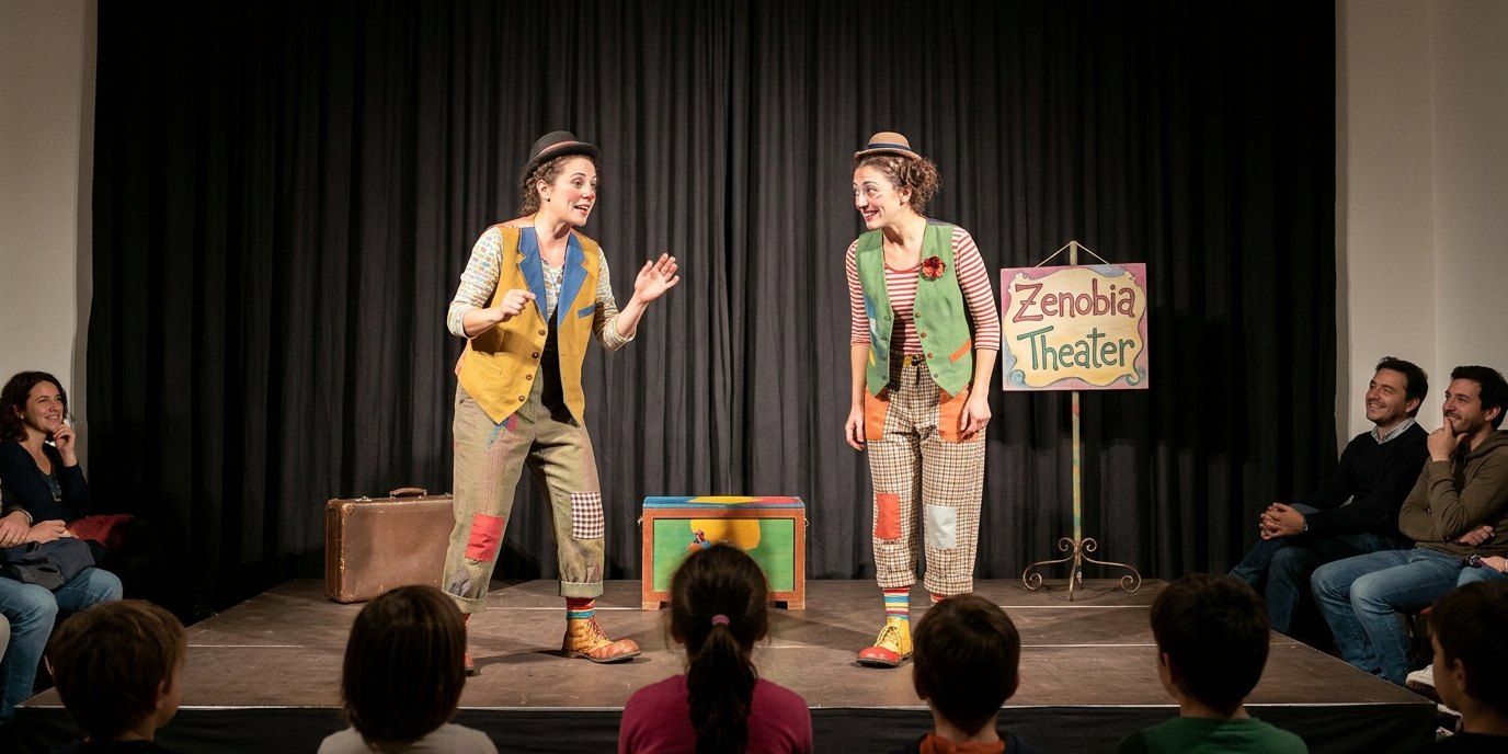 AI-generated image: Play “Shopping Mobbing” — KungerKiezTheater im Park Center Treptow