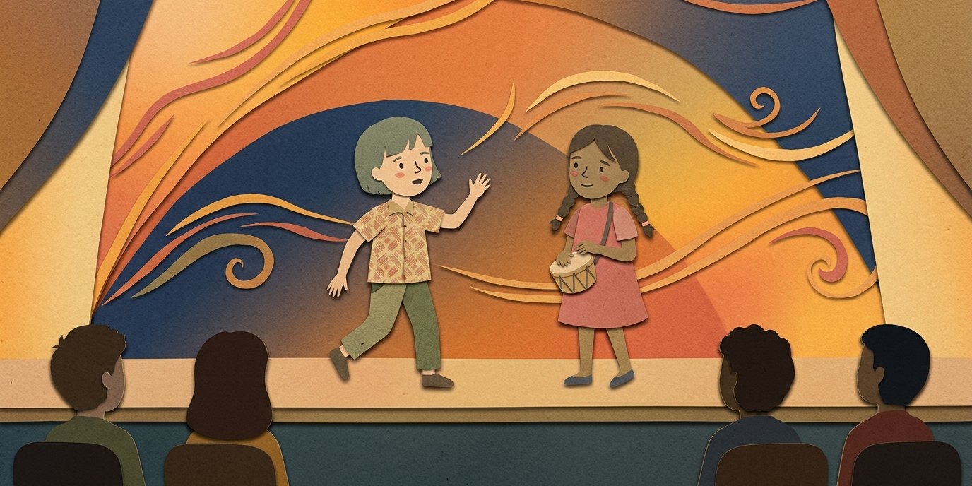 Illustration: Open stage — Gemeinschaftshaus Gropiusstadt