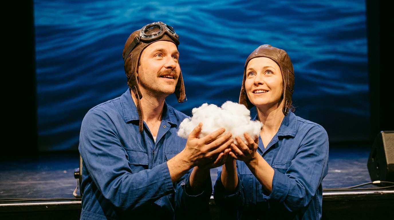 AI-generated image: Play “The Little Cloud” — Fliegendes Theater