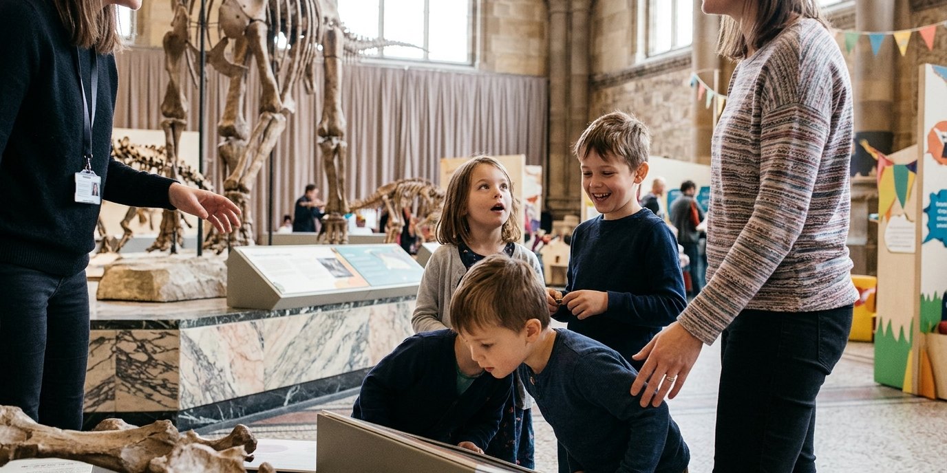 AI-generated image: Family guided tour “Dinosaurs!” — Museum für Naturkunde Berlin