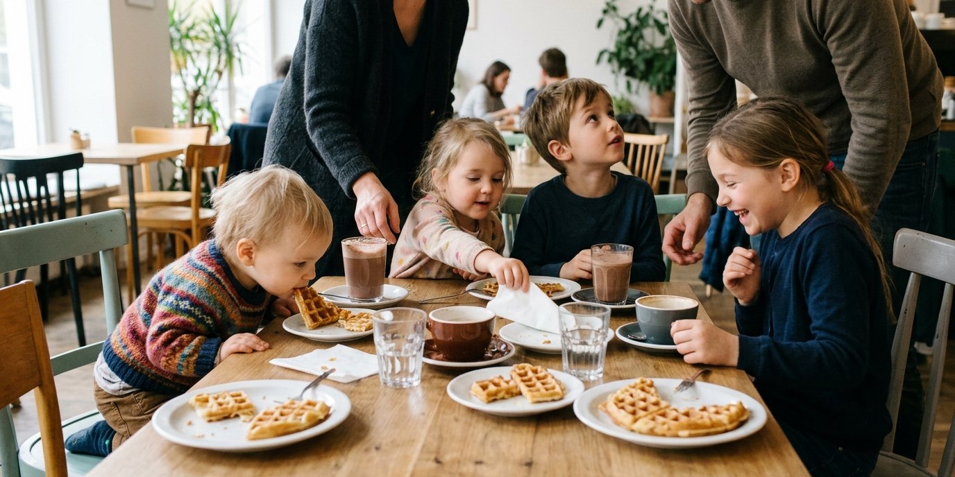 AI-generated image: HANDinHAND café — Familienzentrum "Hand in Hand"