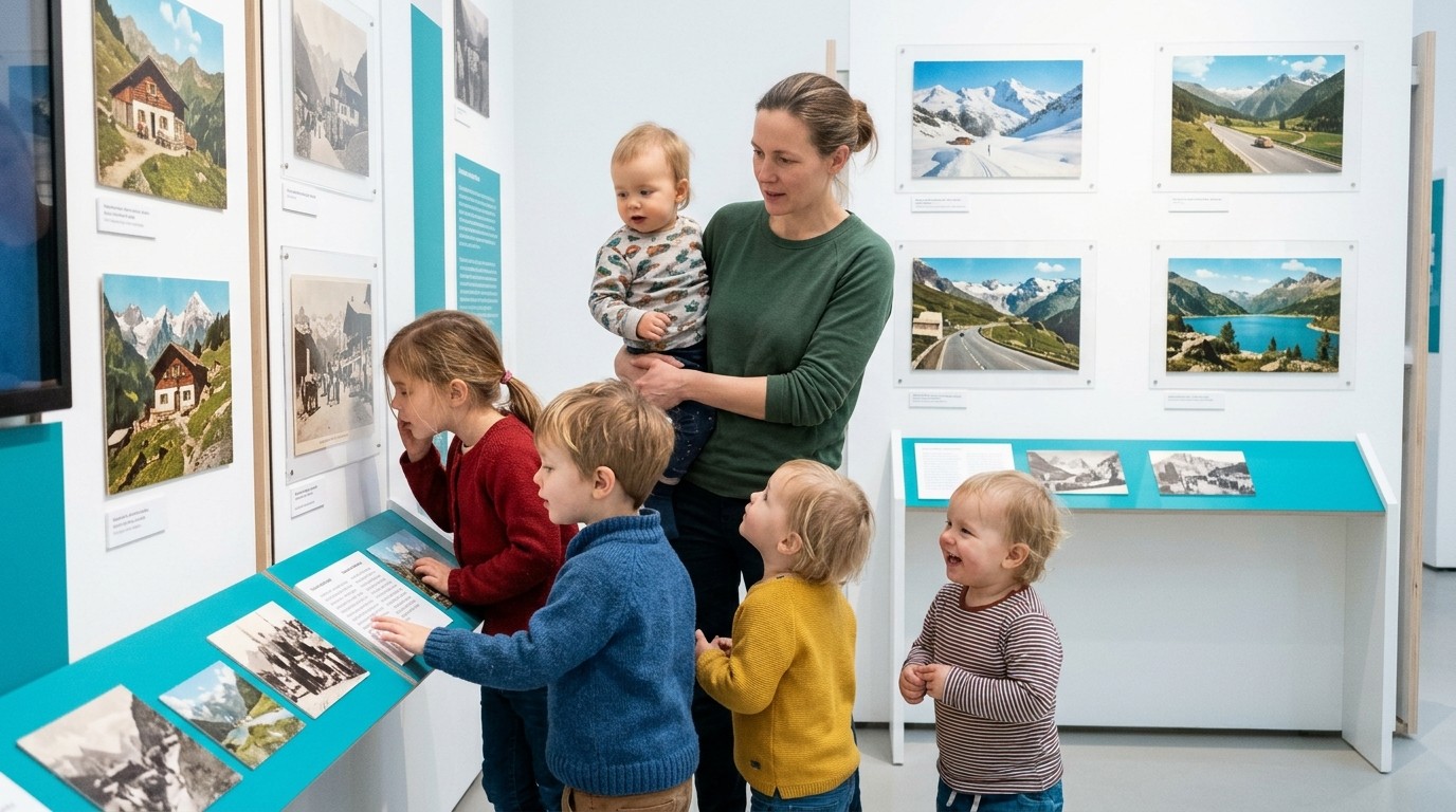 AI-generated image: Glacier day — Museum Europäischer Kulturen