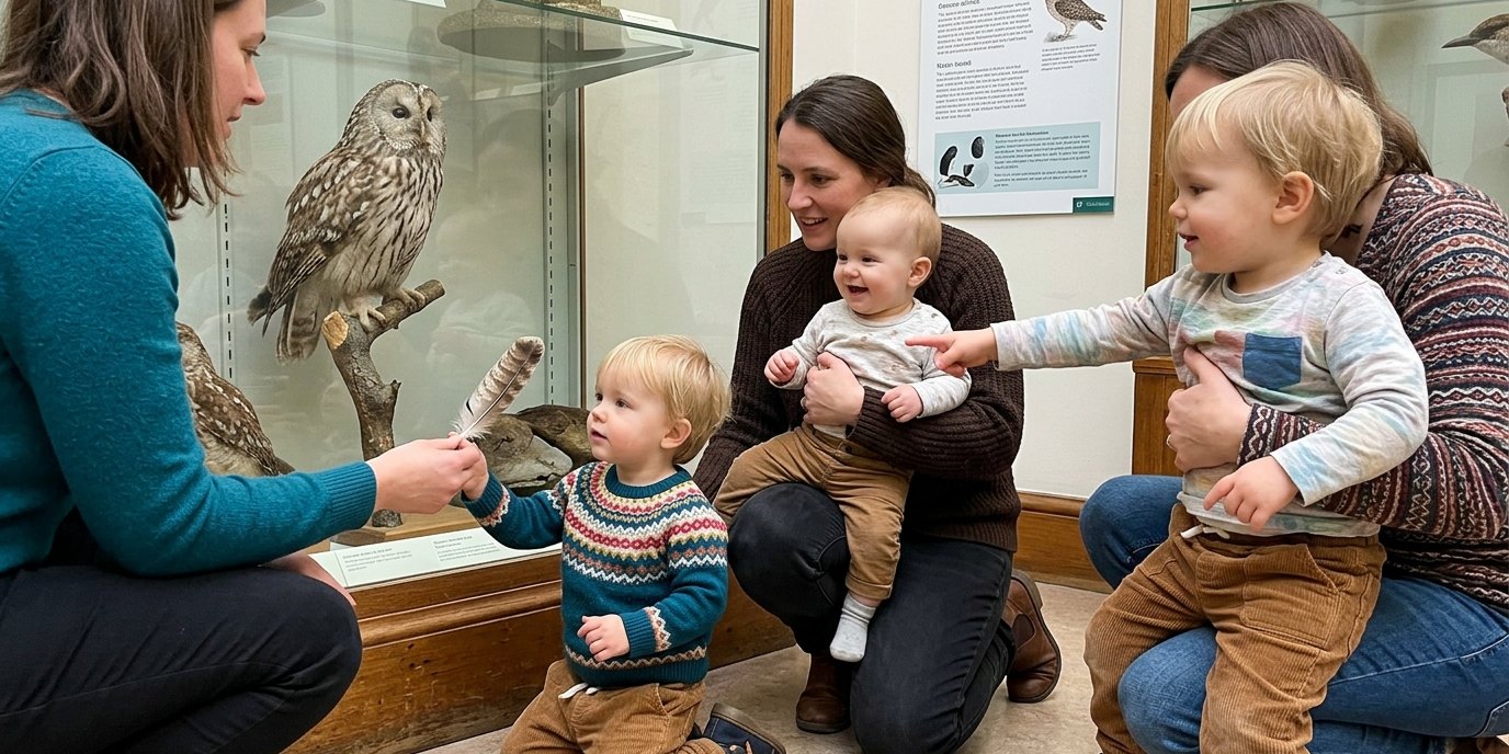 AI-generated image: Museum tour for parents with babies — Naturkundemuseum Potsdam
