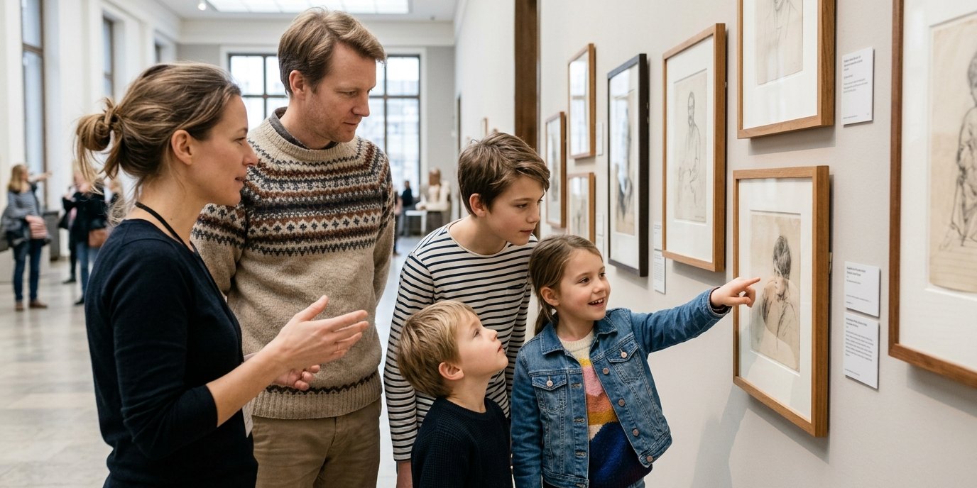 AI-generated image: Public Sunday guided tour — Käthe-Kollwitz-Museum Berlin