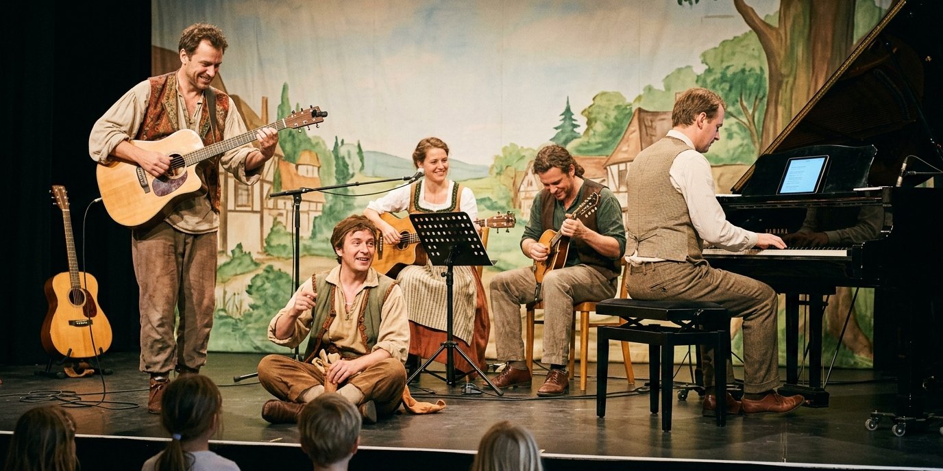 KI-generiertes Bild: Hörspiel „Die Verwandlung“ — ATZE Musiktheater