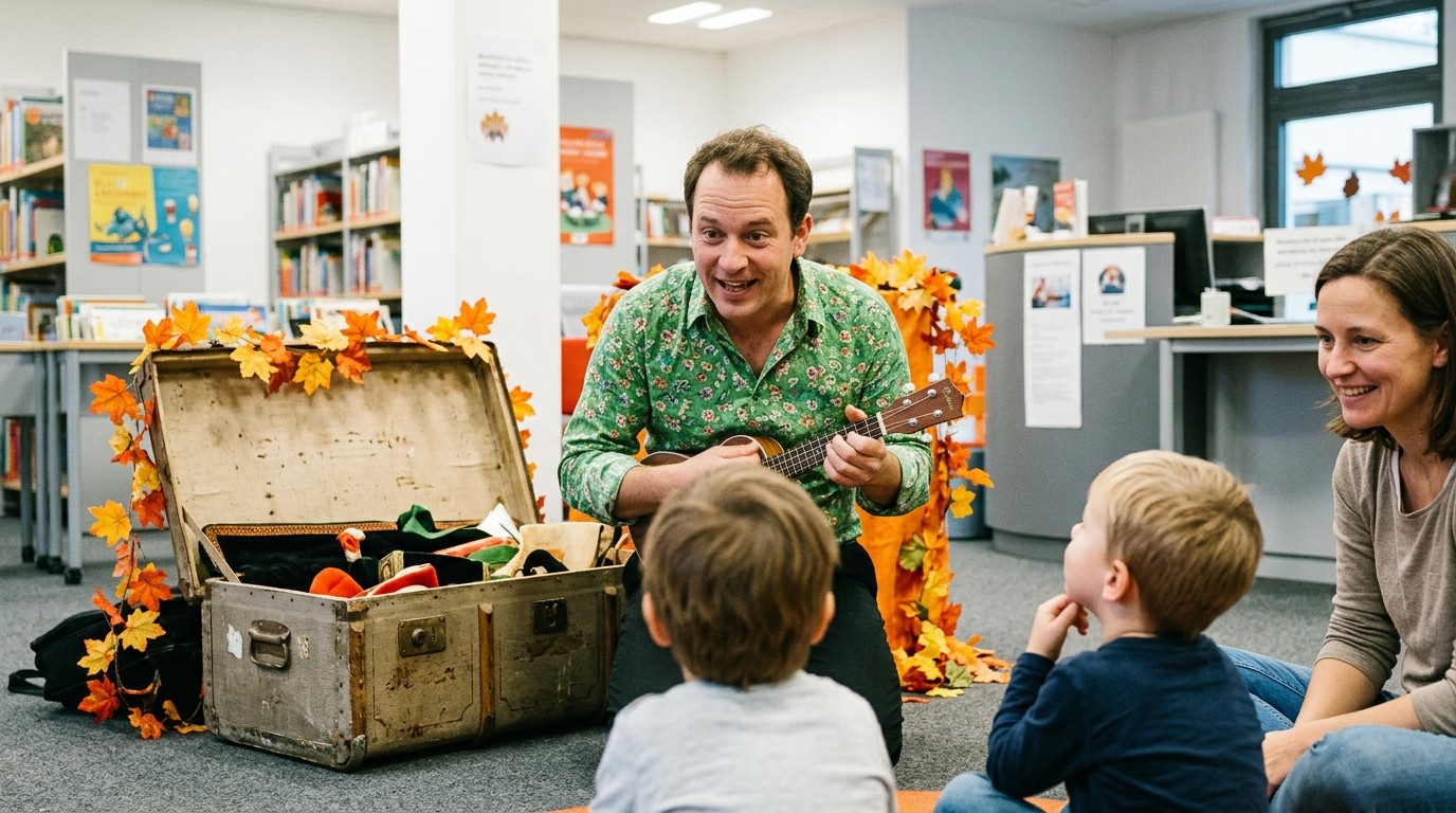 KI-generiertes Bild: Show „Der Grüne Georg“ — Wolfdietrich-Schnurre-Bibliothek