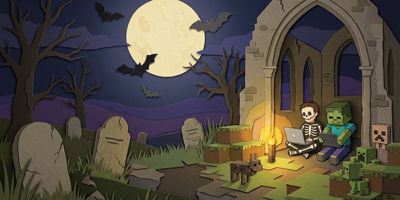 Illustration: Minecraft church service — Bibellabor