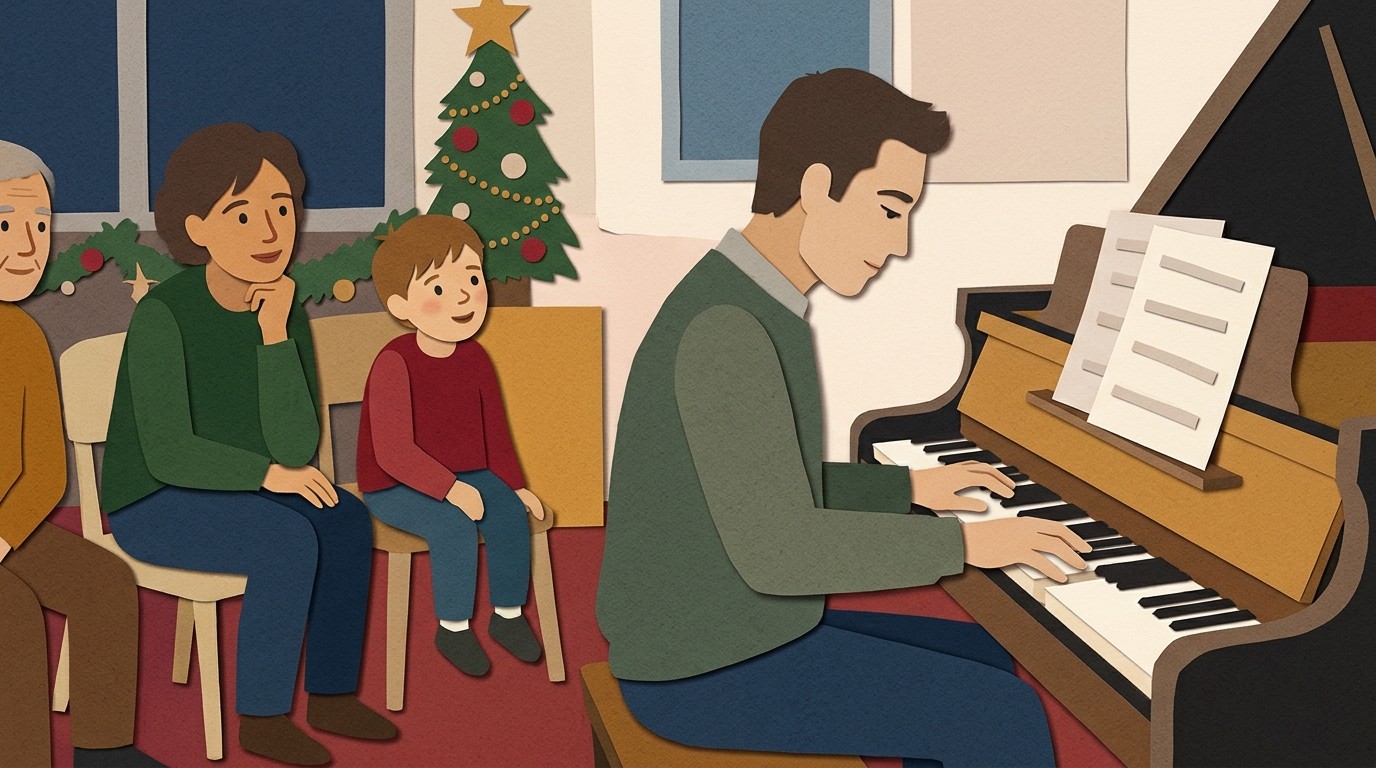 Illustration: Christmas jazz concert — Kultur Studio Berlin