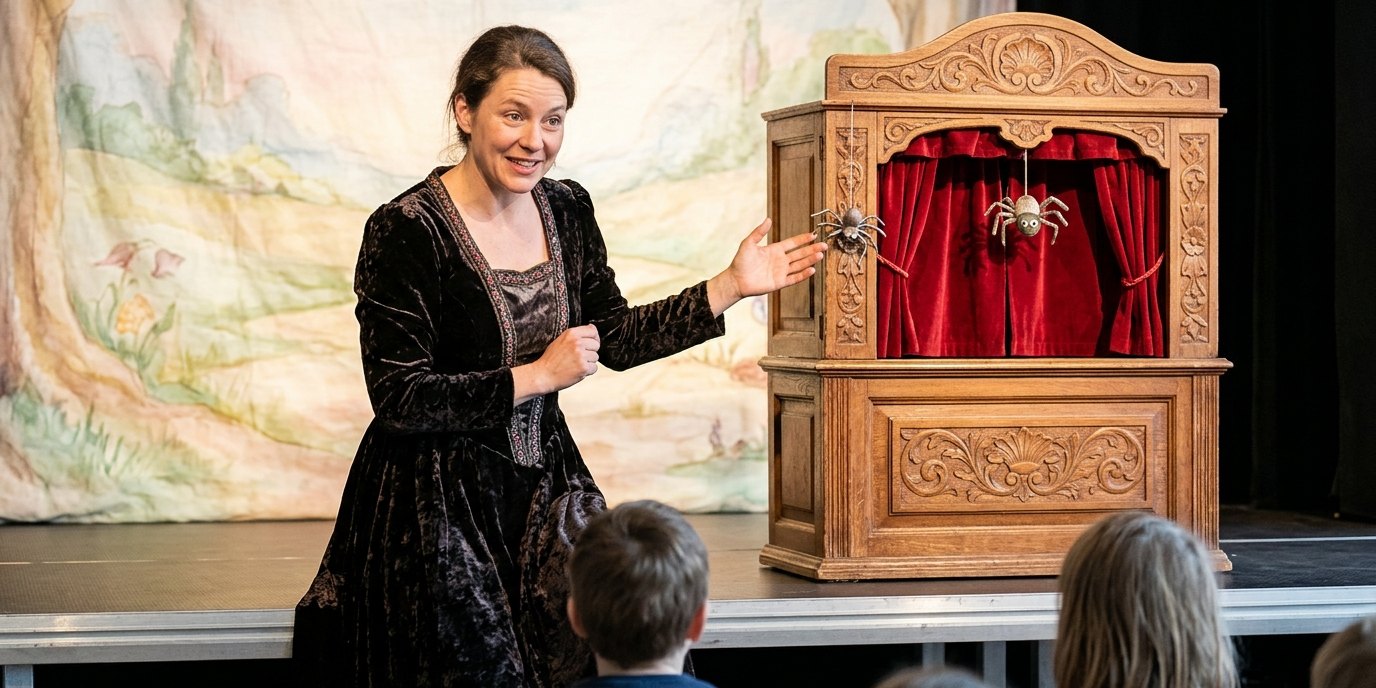 AI-generated image: Play “The Little Magic Flute” — Fliegendes Theater