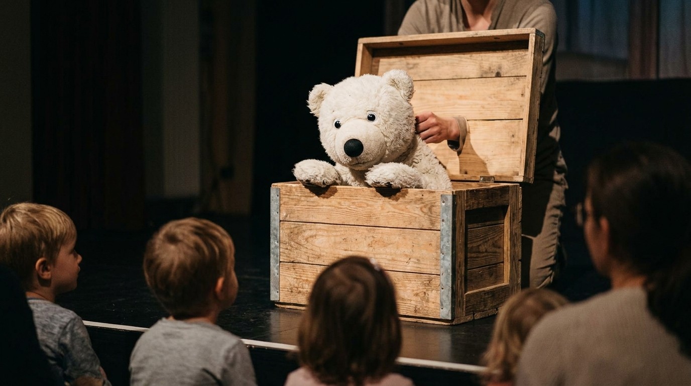 AI-generated image: Puppet show “The Little Polar Bear” — Kulturhaus Spandau