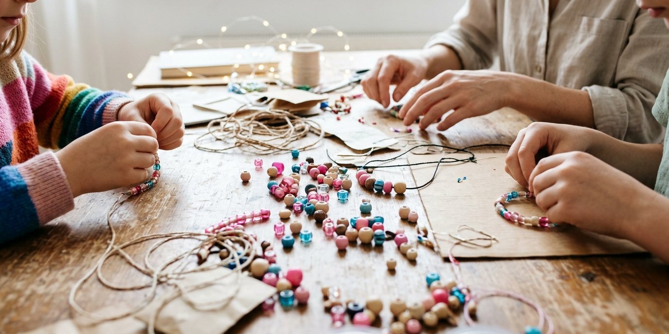 AI-generated image: Maker's Corner open DIY space — MINT-Heldinnen INGenius-Space