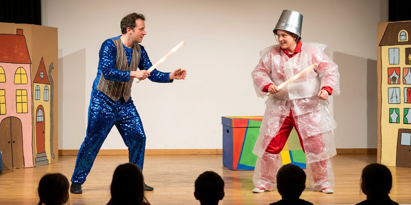 Изображение, созданное ИИ: Спектакль «Die große Entwunderung des Wilbur Whittaker» — Hans Otto Theater Potsdam