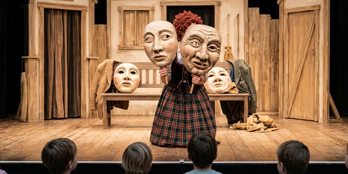 Изображение, созданное ИИ: Спектакль «Типы» — Theater Strahl