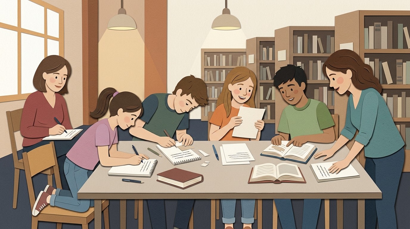 Illustration: Schreibwerkstatt Kathrin Schrader — Wolfdietrich-Schnurre-Bibliothek